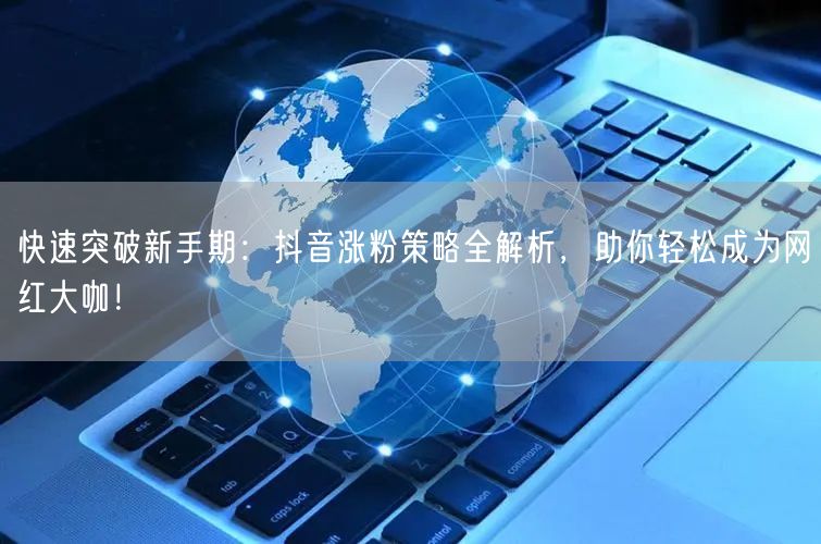 快速突破新手期：抖音涨粉策略全解析，助你轻松成为网红大咖！